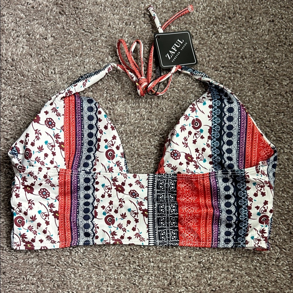 NWT Multicolor Patchwork Bikini Set - Picture 4 of 9